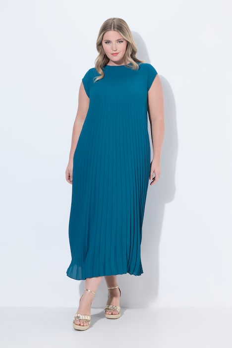 Plissee-Kleid, Plissee-Mix, ärmellos