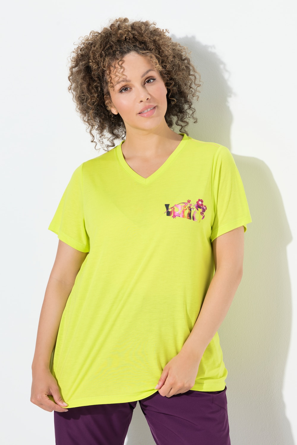 Functioneel shirt, Wild, V-hals, korte mouwen