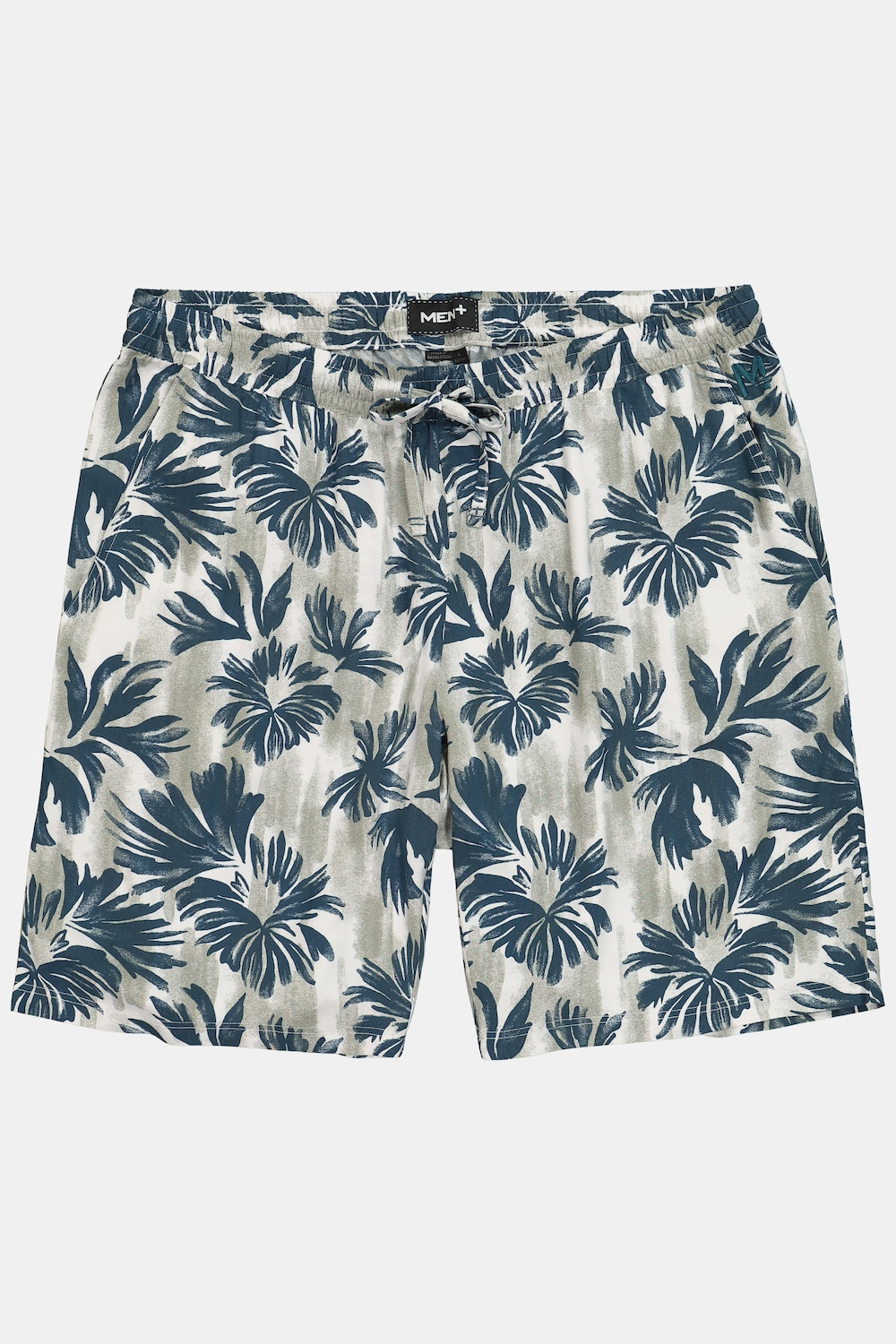 Stora storlekar Viskosshorts, Her, turkos, storlek: 5XL, Viskos, Men Plus