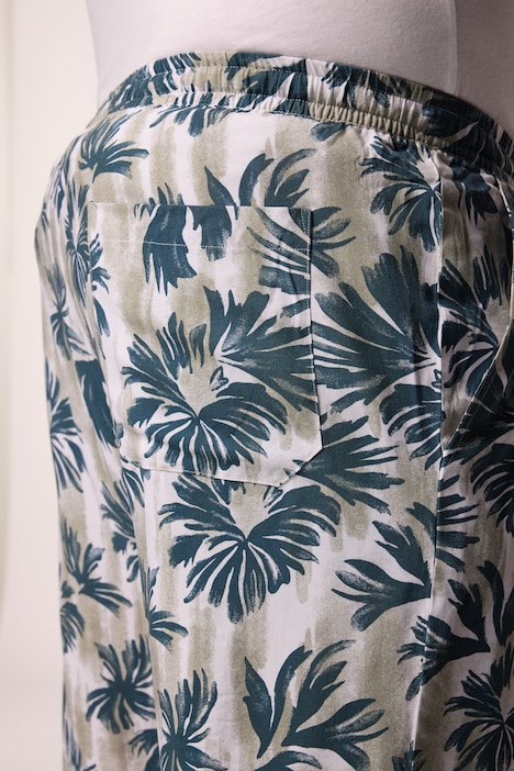 Men+ Viskose-Bermuda, Alloverdruck, Regular Fit, bis 8 XL