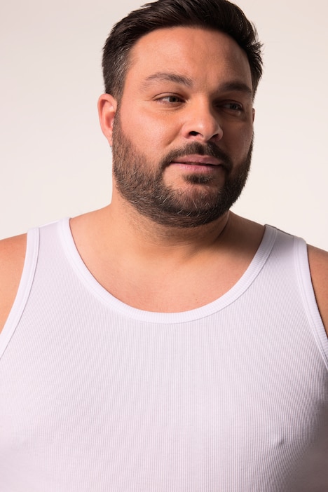 Men+ Unterhemd, Rippjersey, bis 8 XL