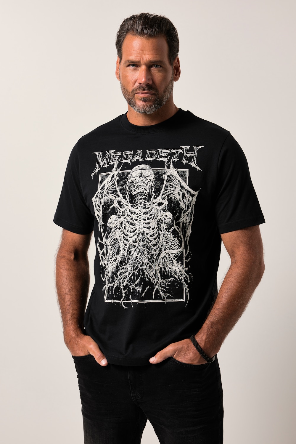 JP1880 T-shirt, bandshirt, korte mouw, Megadeth, tot 8XL
