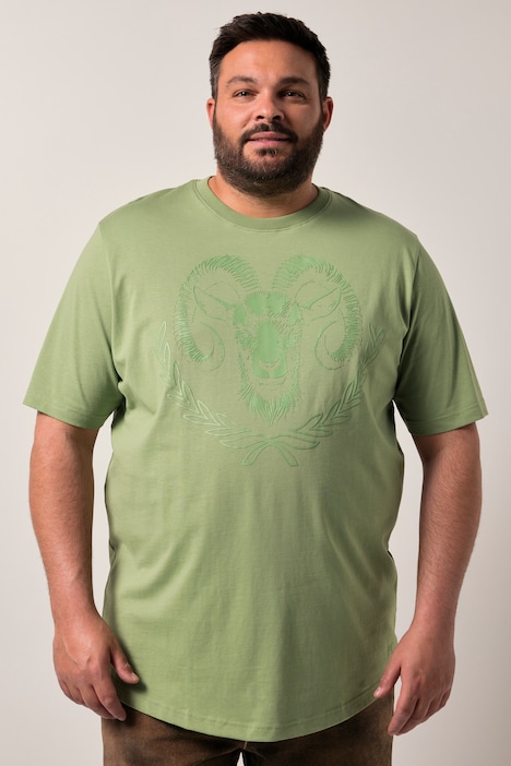 T-shirt Men+ à manches courtes, imprimé s'inspirant des costumes traditionnels bavarois, style vintage – jusqu'au 8 XL