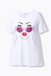 T-shirt, A-form, model-motiv, glitrende similisten