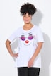 T-shirt, A-form, model-motiv, glitrende similisten