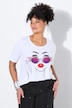 T-shirt, A-form, model-motiv, glitrende similisten