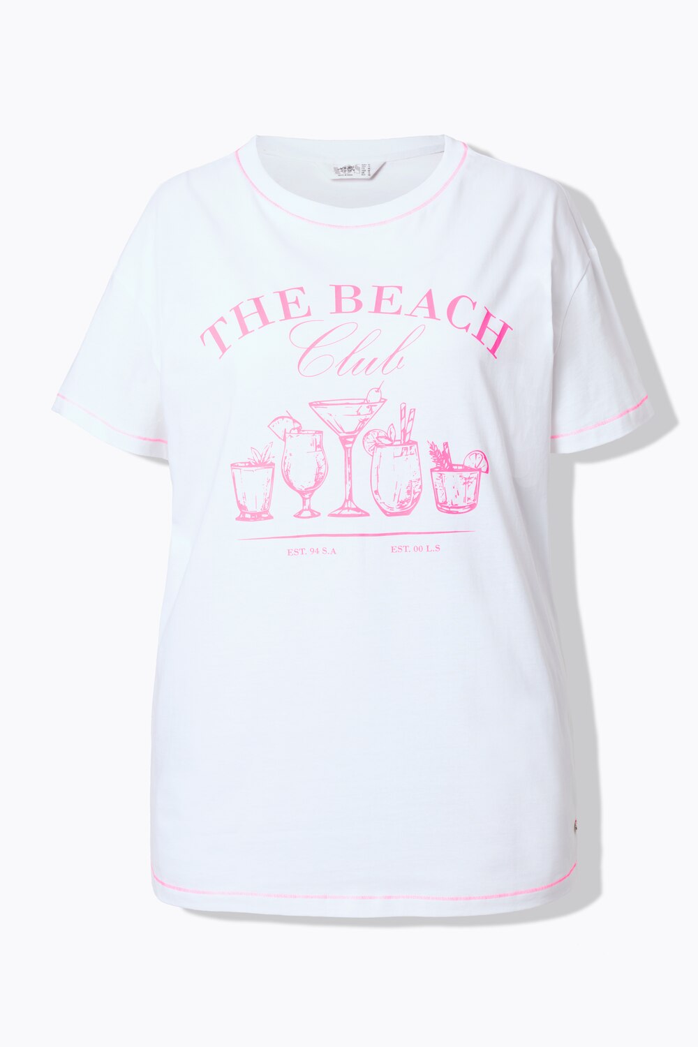 Stora storlekar T-shirt, Dam, vit, storlek: 56, Bomull, Angel of Style