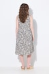 Robe midi, jersey, nuages, encolure en V, sans manches, coton biologique