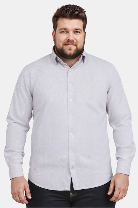 Boston Park Hemd, Langarm, Minimalprint, Kentkragen, Comfort Fit, bis 8 XL
