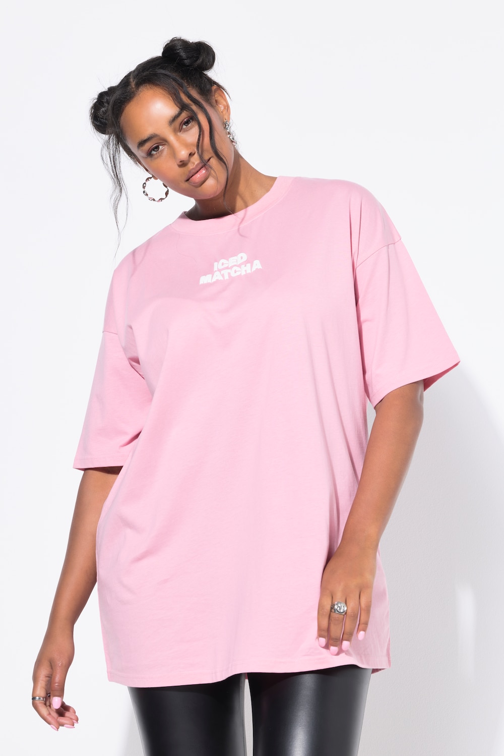 Große Größen T-Shirt, Damen, rosa, Größe: 46/48, Baumwolle, Studio Untold