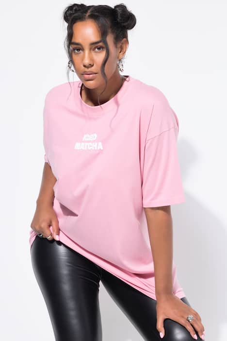 T-shirt oversize, message 3D