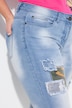 Vaqueros 7/8 Amy, Straight Fit, parches de camuflaje