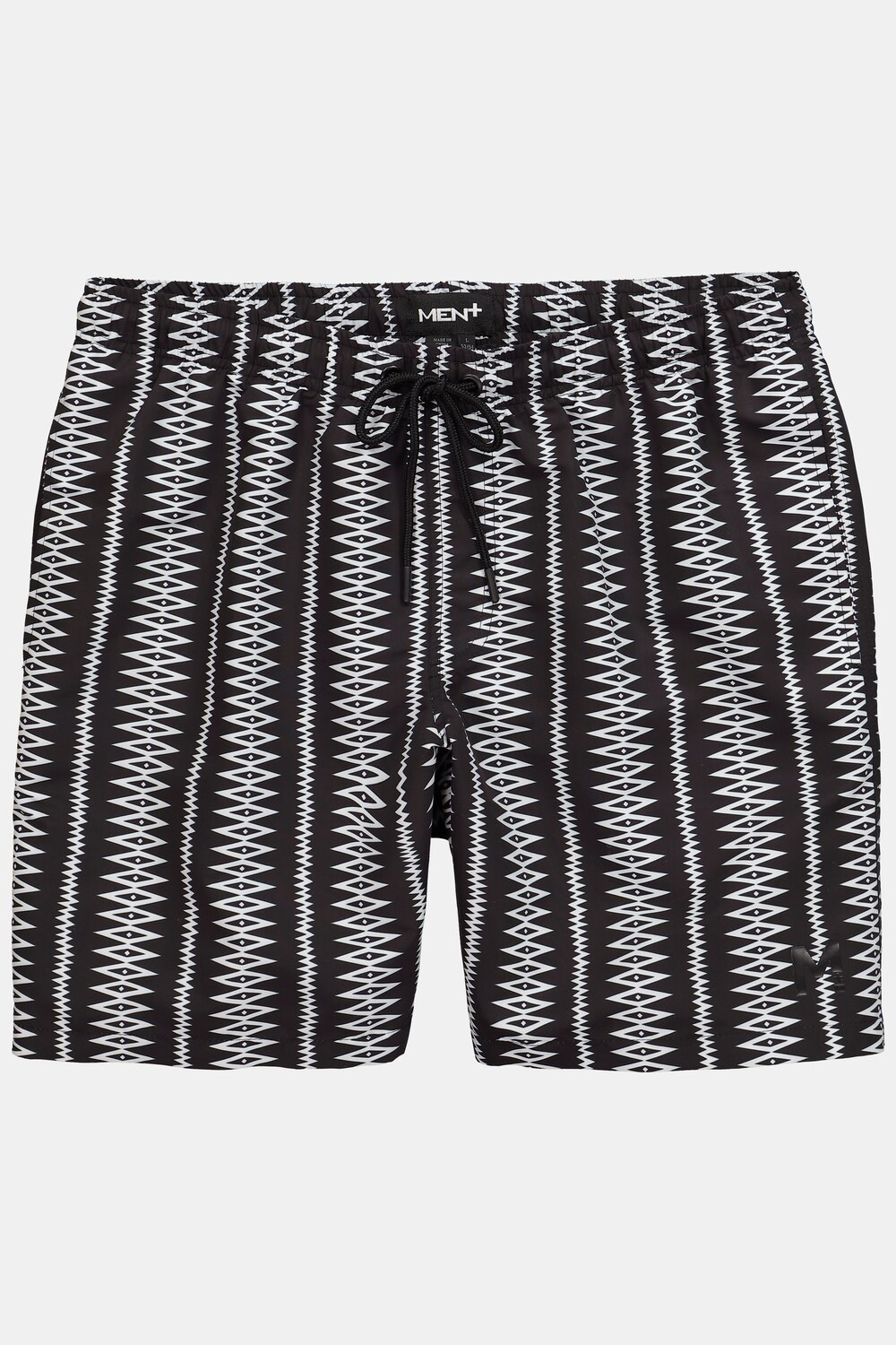 Stora storlekar Badbyxa, Her, svart, storlek: XL, Polyester, Men Plus