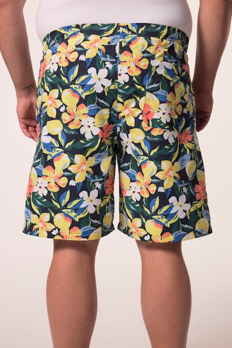 Men+ Badeshorts, Bauchfit, Alloverprint, Elastikbund, bis 8 XL