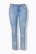 Jeans, straight fit, stars, 5-pocket