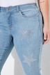 Jeans, straight fit, stars, 5-pocket