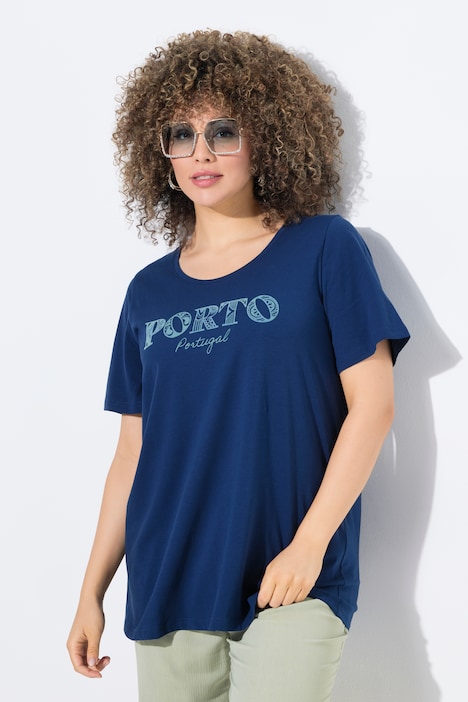 T-Shirt, A-Linie, V-Ausschnitt, Glocken-Halbarm