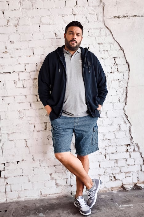 Men+ Kapuzen-Sweatjacke, Print, bis 8 XL