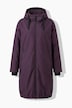 Functionele jas, oversized, teddy voering, capuchon, 2-wegrits