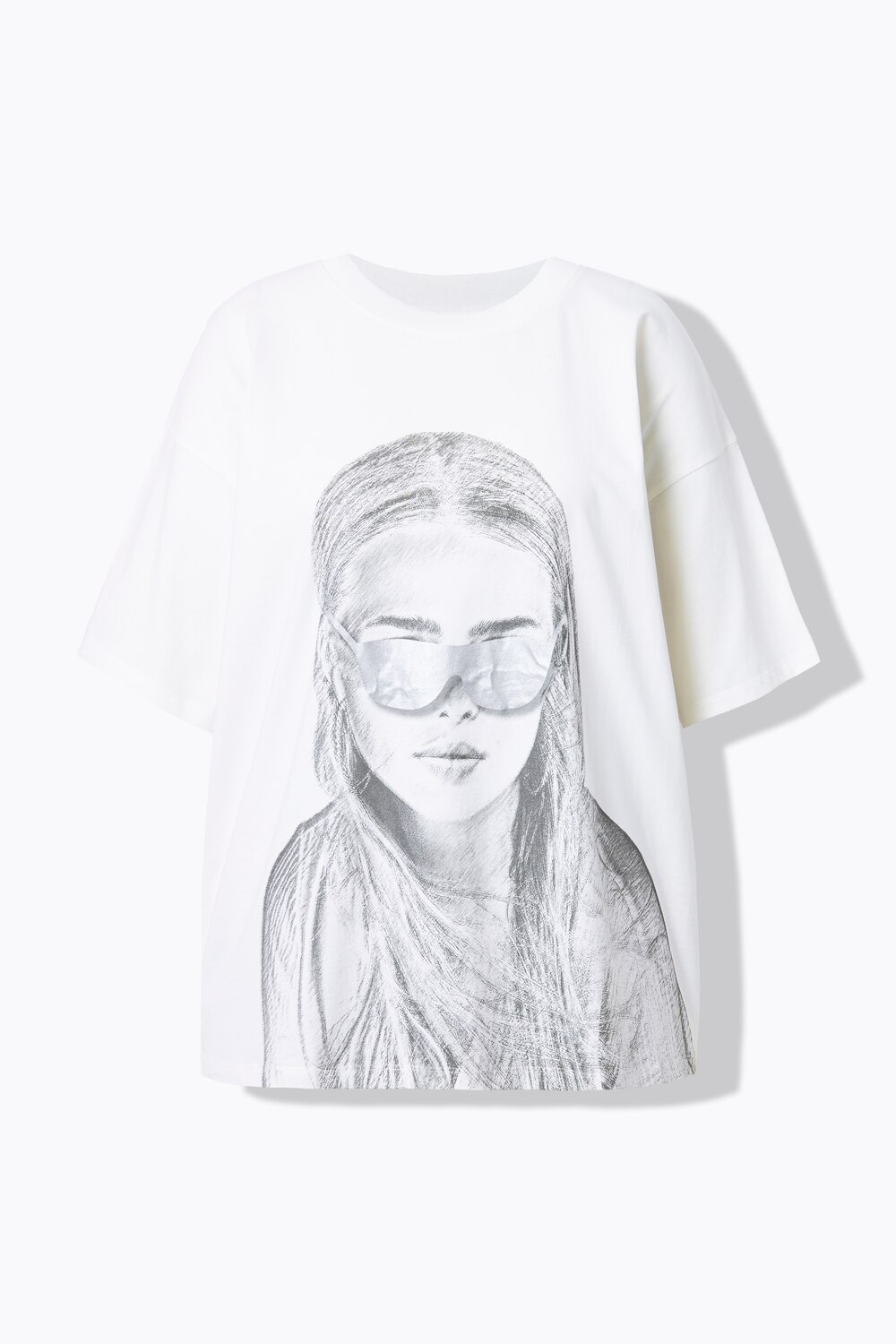 Stora storlekar T-shirt, Dam, vit, storlek: 54/56, Bomull, Studio Untold