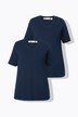 T-Shirt, 2er-Pack, V-Ausschnitt, Halbarm, Biobaumwolle