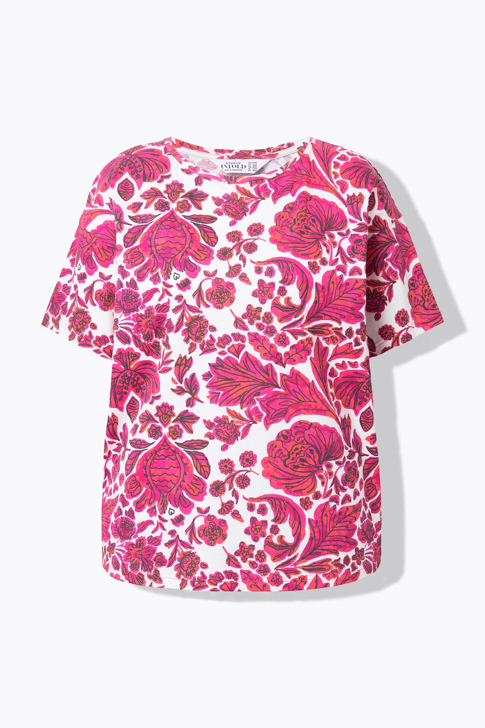 Stora storlekar T-shirt, Dam, rosa, storlek: 42/44, Bomull, Studio Untold