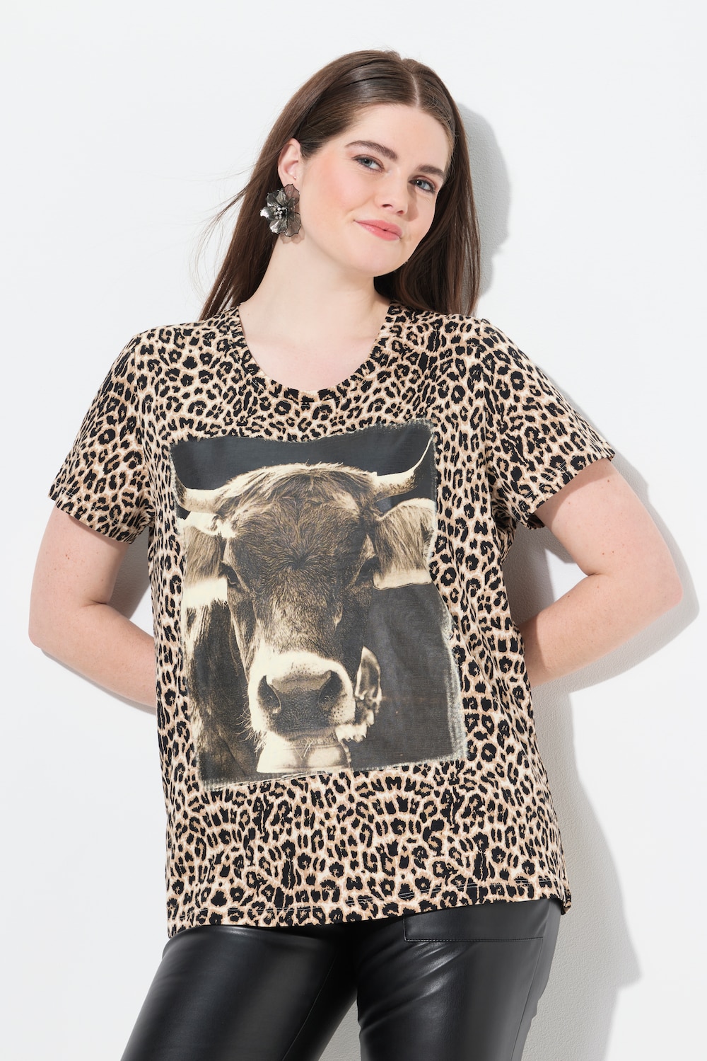 T-Shirt, Trachtenmotiv, Classic, Rundhals, Halbarm