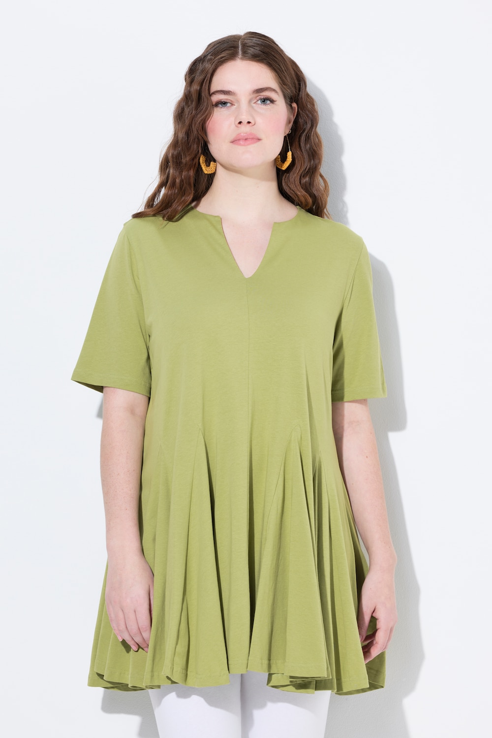 Große Größen T-Shirt, Damen, grün, Größe: 46/48, Baumwolle, Ulla Popken