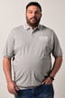 Men+ poloshirt, Buik-Fit, korte mouwen, piqué, print, tot 8XL