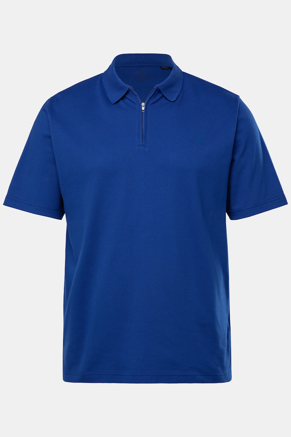 Boston Park poloshirt, korte mouwen, piqué, structuur, rits, tot 84/86