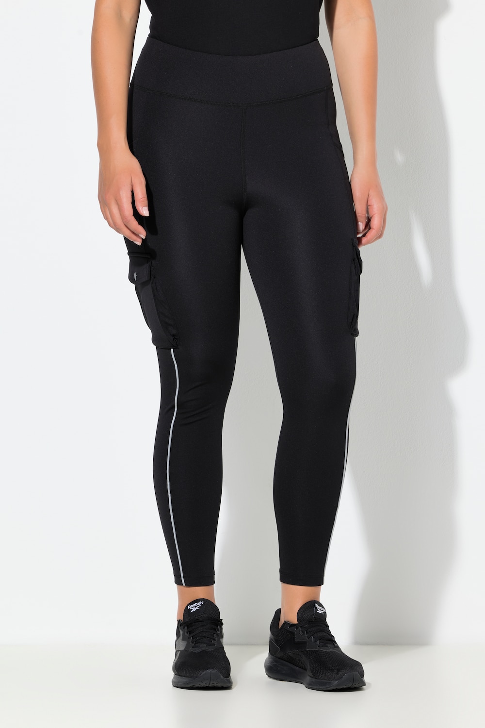 Große Größen Sport-Leggings, Damen, schwarz, Größe: 58/60, Ulla Popken