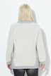 Sweatshirt, glanseffect, opstaande kraag, lange mouw