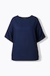 Tuniekblouse, oversized, boothals, halflange mouw