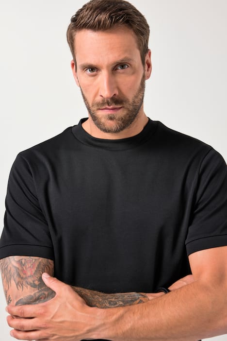 JP1880 T-shirt, korte mouwen, col, basic, tot 8XL