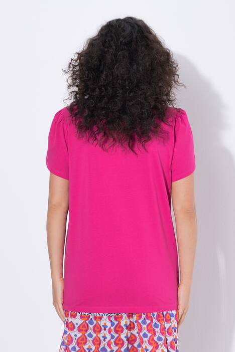 T-Shirt, A-Linie, Rundhals, Lagenoptik-Halbarm