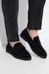 Leder-Loafer, Blockabsatz, Weite H