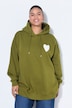 Hoodie, oversized, Kapuze, Heart-Prints