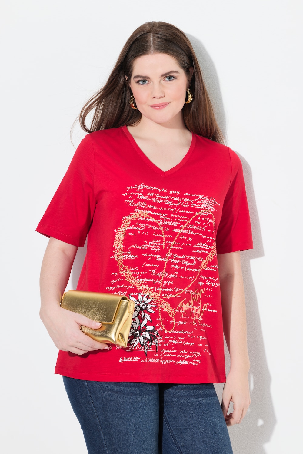 T-Shirt, Trachtenmotiv, Classic, Rundhals, Halbarm