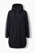 Funktionsjacke, oversized, Steppfutter, Kapuze, 2-Wege-Zipper