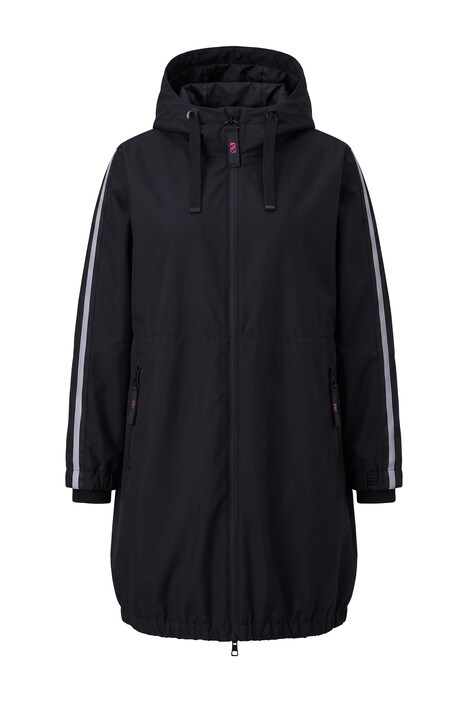 Funkční bunda, oversize, prošívaná podšívka, kapuce, dvoucestný zip