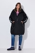 Funktionsjacke, oversized, Steppfutter, Kapuze, 2-Wege-Zipper