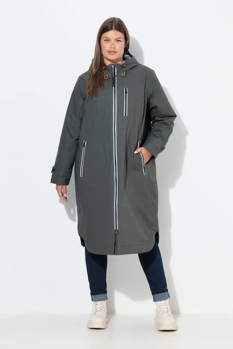 Funktionsmantel, Kapuze, Zipper