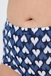 Culottes hipster en lot de 3, motif cœurs/uni