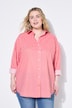 Blusa camisera, oversize, rayas