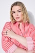 Blusa camisera, oversize, rayas