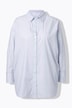 Skjortebluse, oversized, striber
