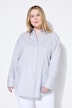 Skjortebluse, oversized, striber