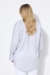Skjortebluse, oversized, striber