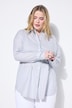 Skjortebluse, oversized, striber