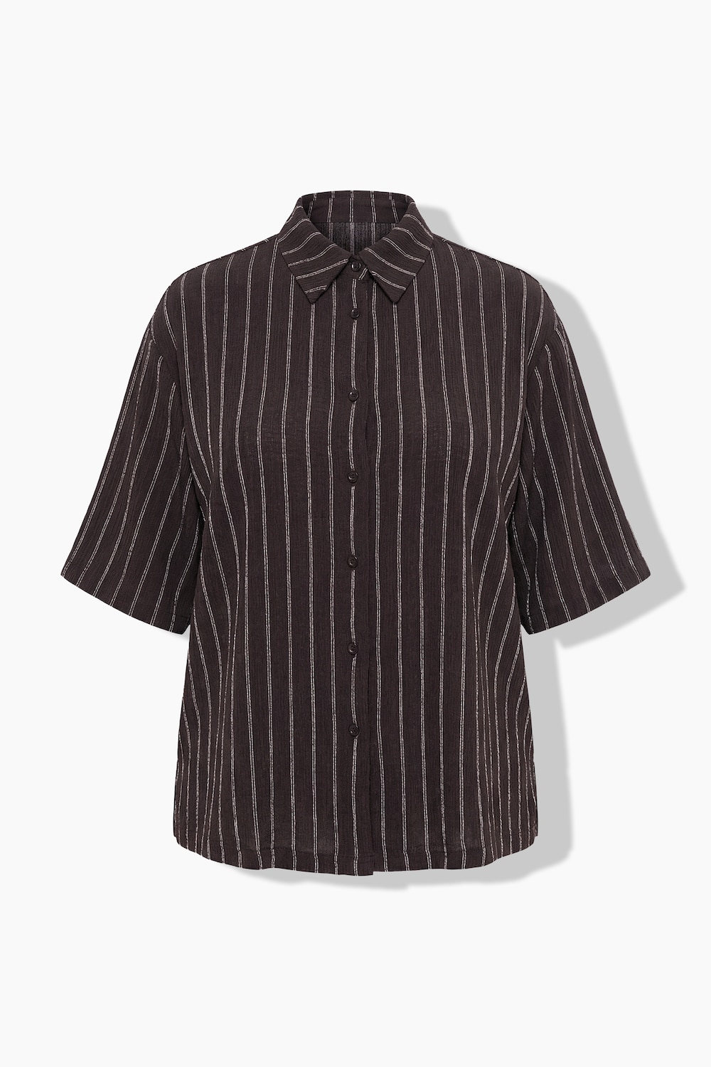 Stora storlekar Jerseyblus, Dam, brun, storlek: 62/64, Polyester, Ulla Popken